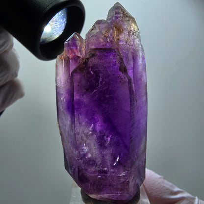 Seltene Skelett Phantom Amethyst DT Spitze Goboboseb, Namibia 67*32*24mm