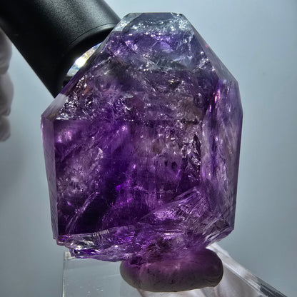 Enhydro Skelett Phantom Amethyst, 3x Blase (große) Goboboseb, Namibia 67*46*35mm