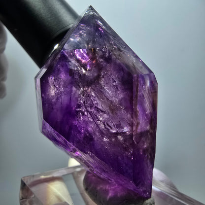 Enhydro Skelett Phantom Amethyst, 3x Blase (große) Goboboseb, Namibia 67*46*35mm