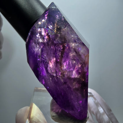 Enhydro Skelett Phantom Amethyst, 3x Blase (große) Goboboseb, Namibia 67*46*35mm
