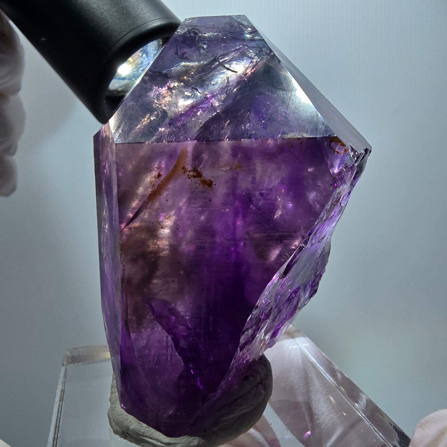 Enhydro Skelett Phantom Amethyst, 3x Blase (große) Goboboseb, Namibia 67*46*35mm