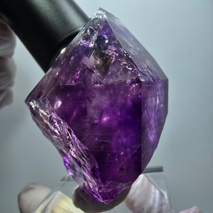 Enhydro Skelett Phantom Amethyst, 3x Blase (große) Goboboseb, Namibia 67*46*35mm