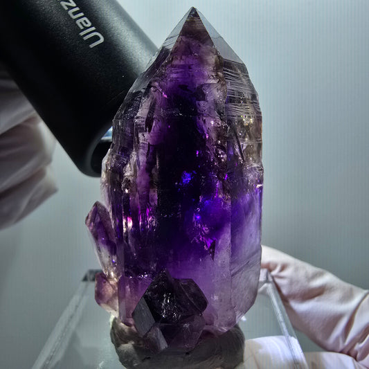 Seltene Skelett Phantom Amethyst Zepter Stufe Goboboseb, Namibia 60*32*28mm