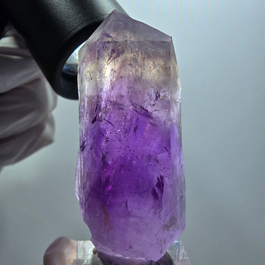 Enhydro Skelett Phantom Amethyst Spitze, 1x Blase Goboboseb, Namibia 56*23*17mm