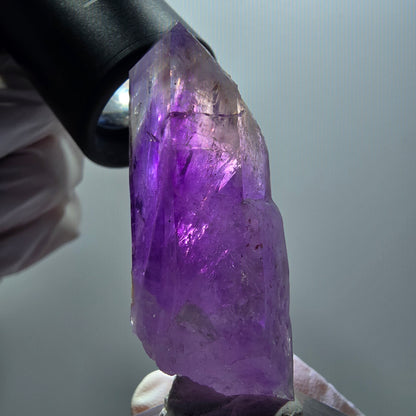 Enhydro Skelett Phantom Amethyst Spitze, 1x Blase Goboboseb, Namibia 56*23*17mm