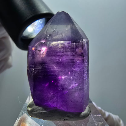 Seltene Skelett Phantom Amethyst Spitze Goboboseb, Namibia 36*24*16mm