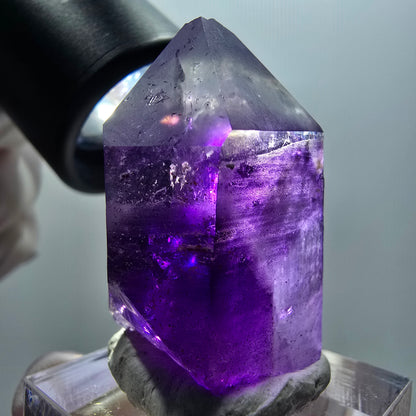 Seltene Skelett Phantom Amethyst Spitze Goboboseb, Namibia 36*24*16mm