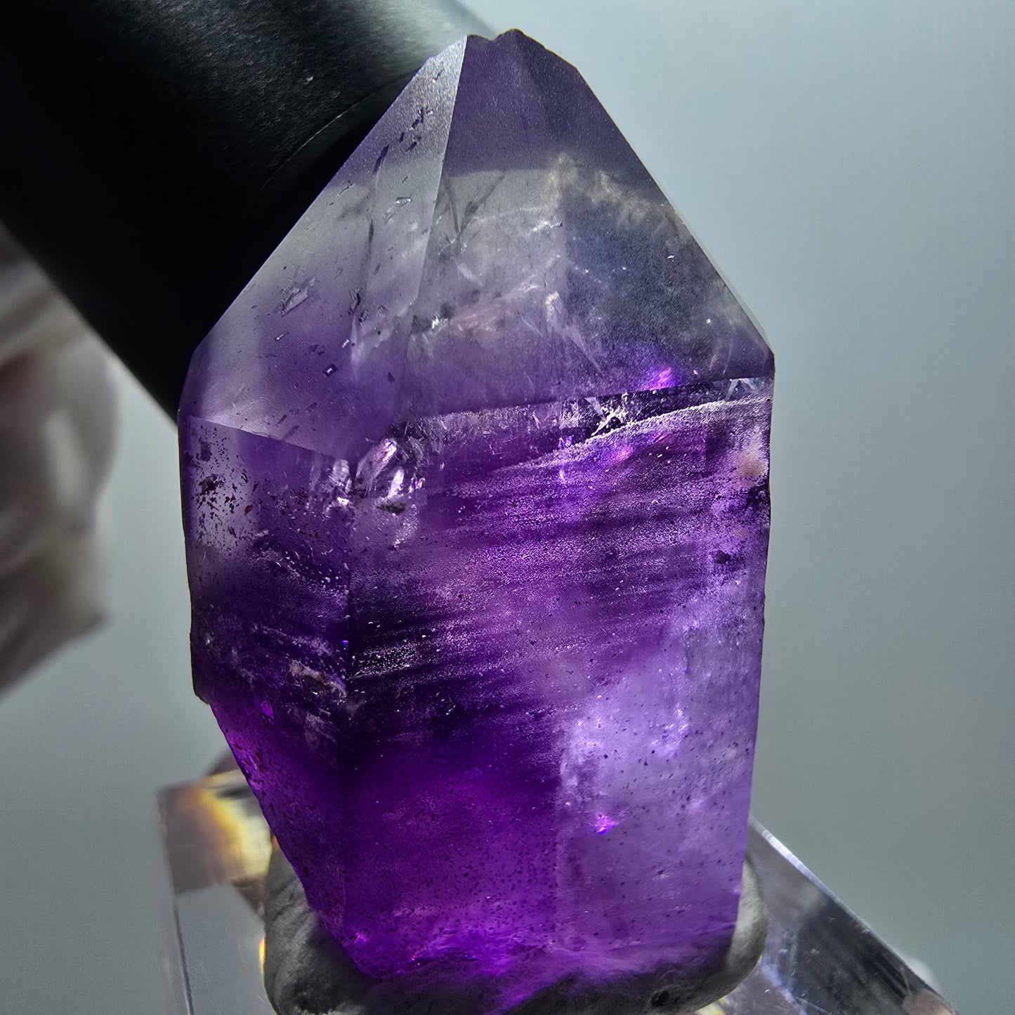 Seltene Skelett Phantom Amethyst Spitze Goboboseb, Namibia 36*24*16mm