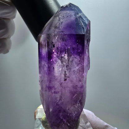Enhydro Skelett Phantom Amethyst DT, 1x Blase Goboboseb, Namibia 67*26*21mm