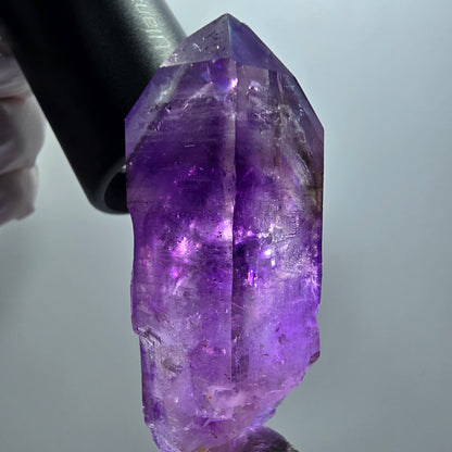 Enhydro Skelett Phantom Amethyst DT, 1x Blase Goboboseb, Namibia 67*26*21mm