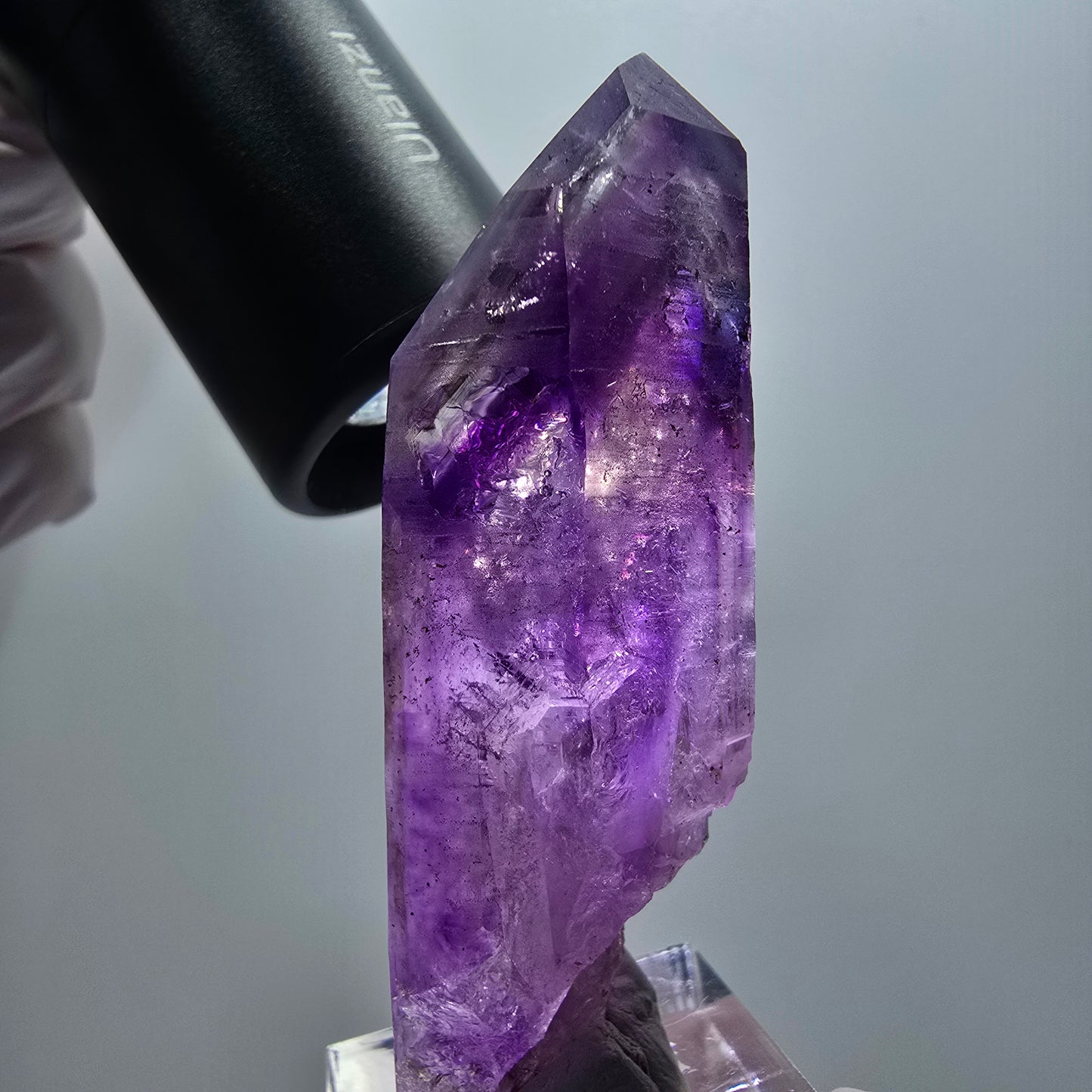 Enhydro Skelett Phantom Amethyst DT, 1x Blase Goboboseb, Namibia 67*26*21mm