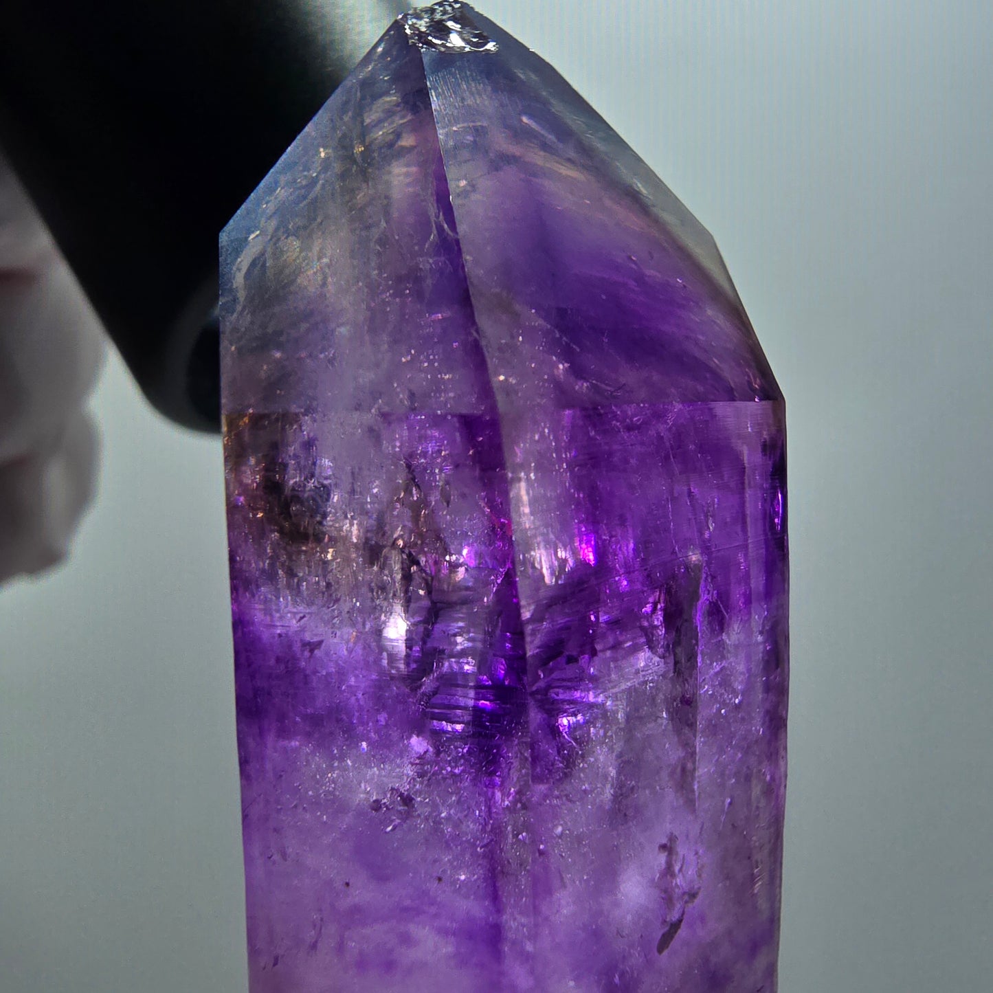 Enhydro Skelett Phantom Amethyst DT, 1x Blase Goboboseb, Namibia 67*26*21mm