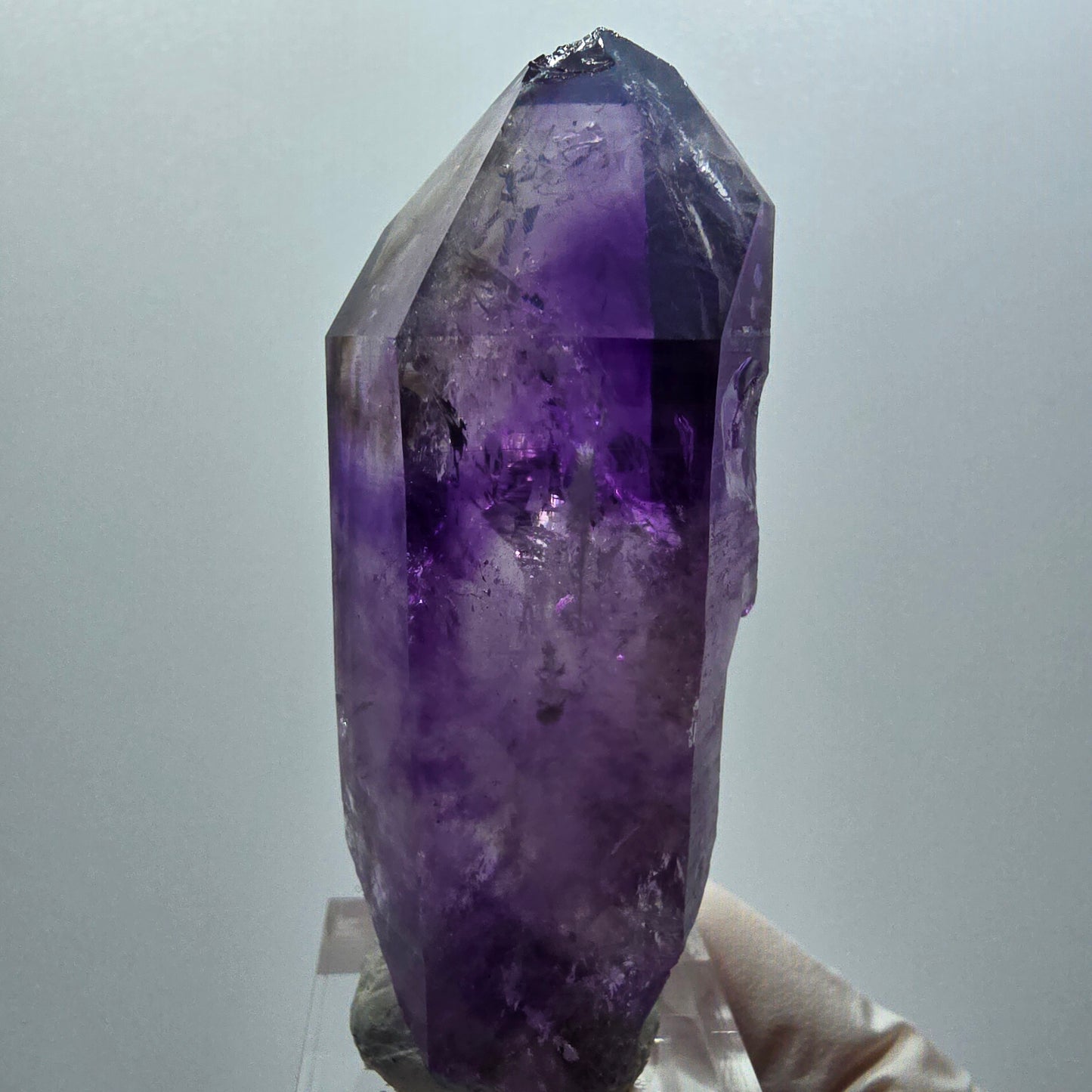 Enhydro Skelett Phantom Amethyst DT, 1x Blase Goboboseb, Namibia 67*26*21mm