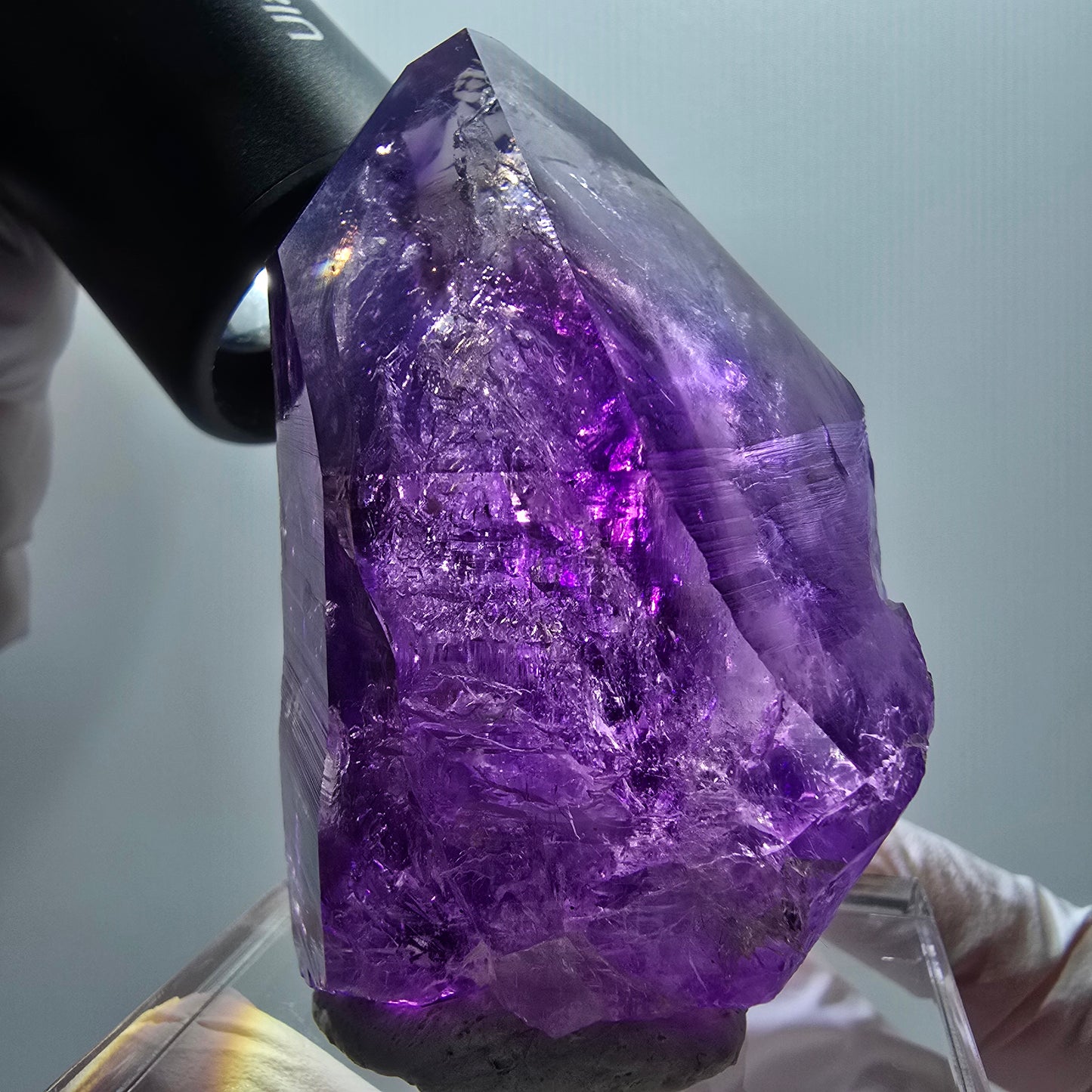 Enhydro Skelett Phantom Amethyst, 4x Blase (große) Goboboseb, Namibia 61*40*37mm