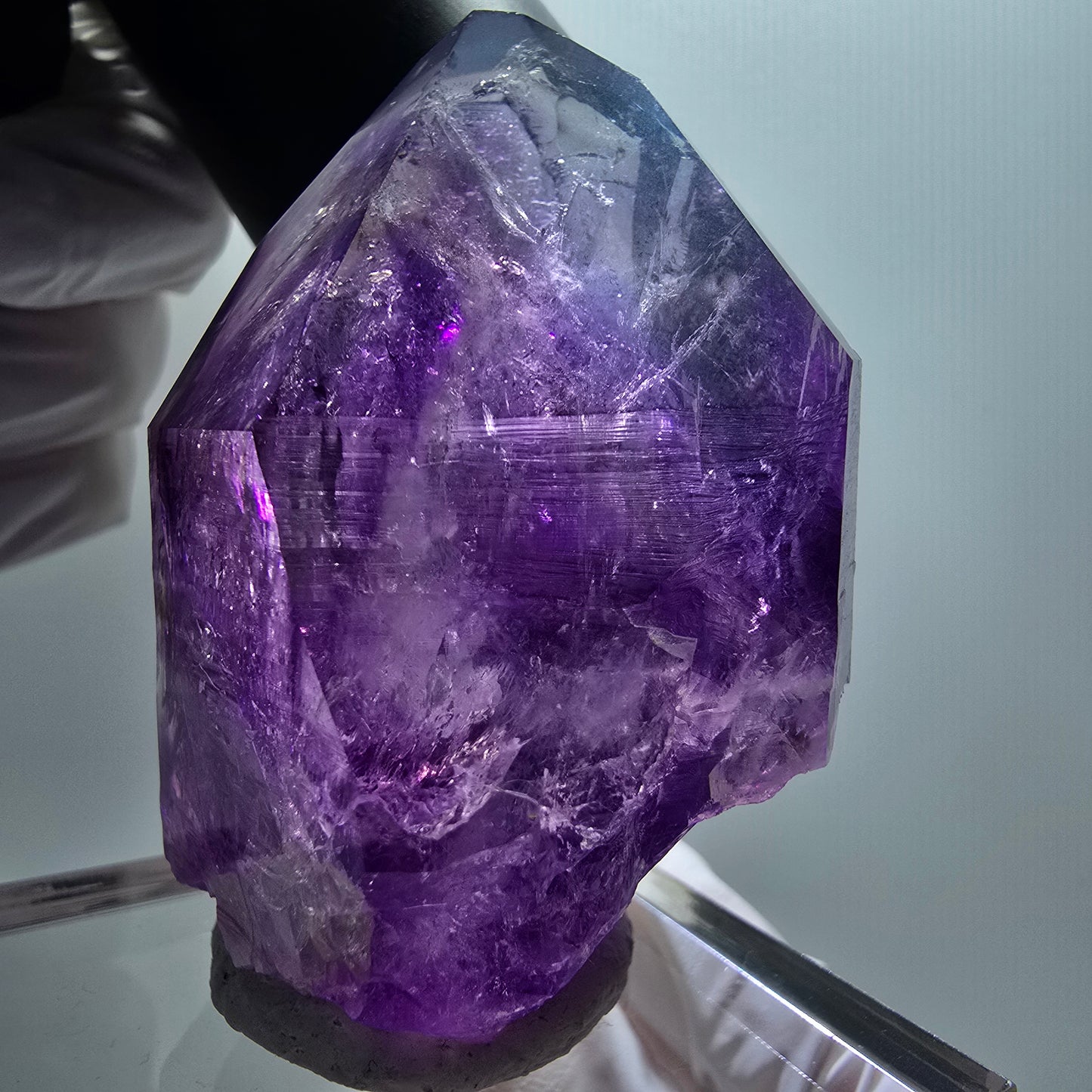 Enhydro Skelett Phantom Amethyst, 4x Blase (große) Goboboseb, Namibia 61*40*37mm