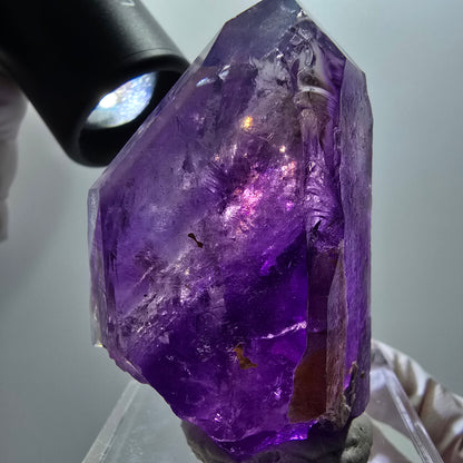 Enhydro Skelett Phantom Amethyst, 4x Blase (große) Goboboseb, Namibia 61*40*37mm