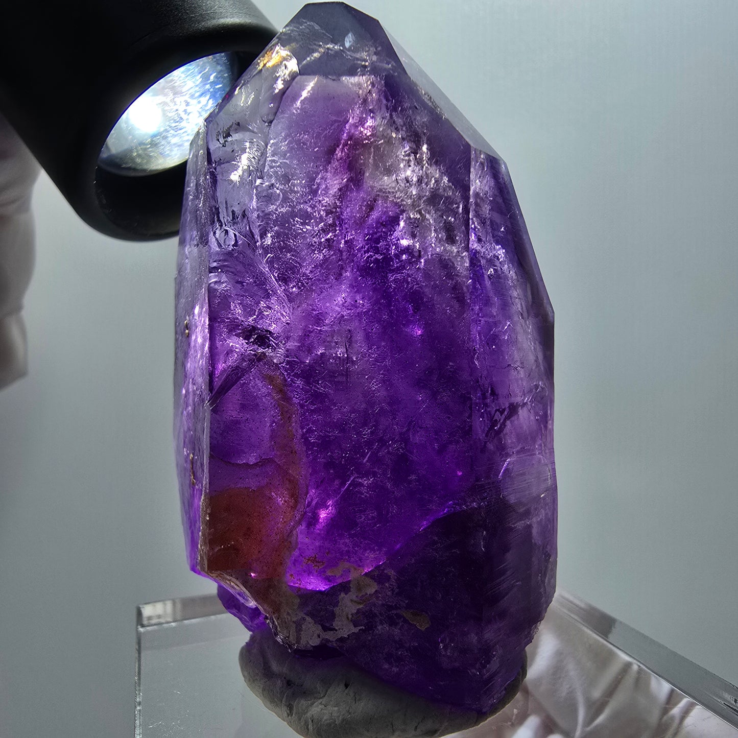 Enhydro Skelett Phantom Amethyst, 4x Blase (große) Goboboseb, Namibia 61*40*37mm
