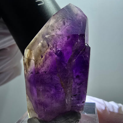 Enhydro Skelett Phantom Amethyst Spitze, 1x Blase Goboboseb, Namibia 41*25*20mm