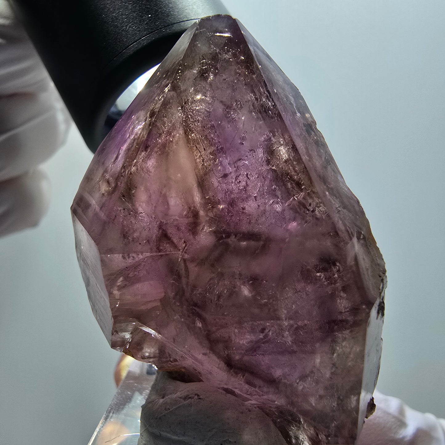 Enhydro Skelett Phantom Amethyst Zepter, 4x Blase Goboboseb, Namibia 49*35*25mm