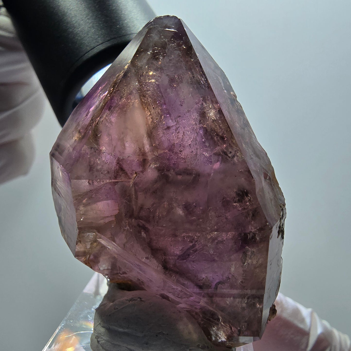 Enhydro Skelett Phantom Amethyst Zepter, 4x Blase Goboboseb, Namibia 49*35*25mm