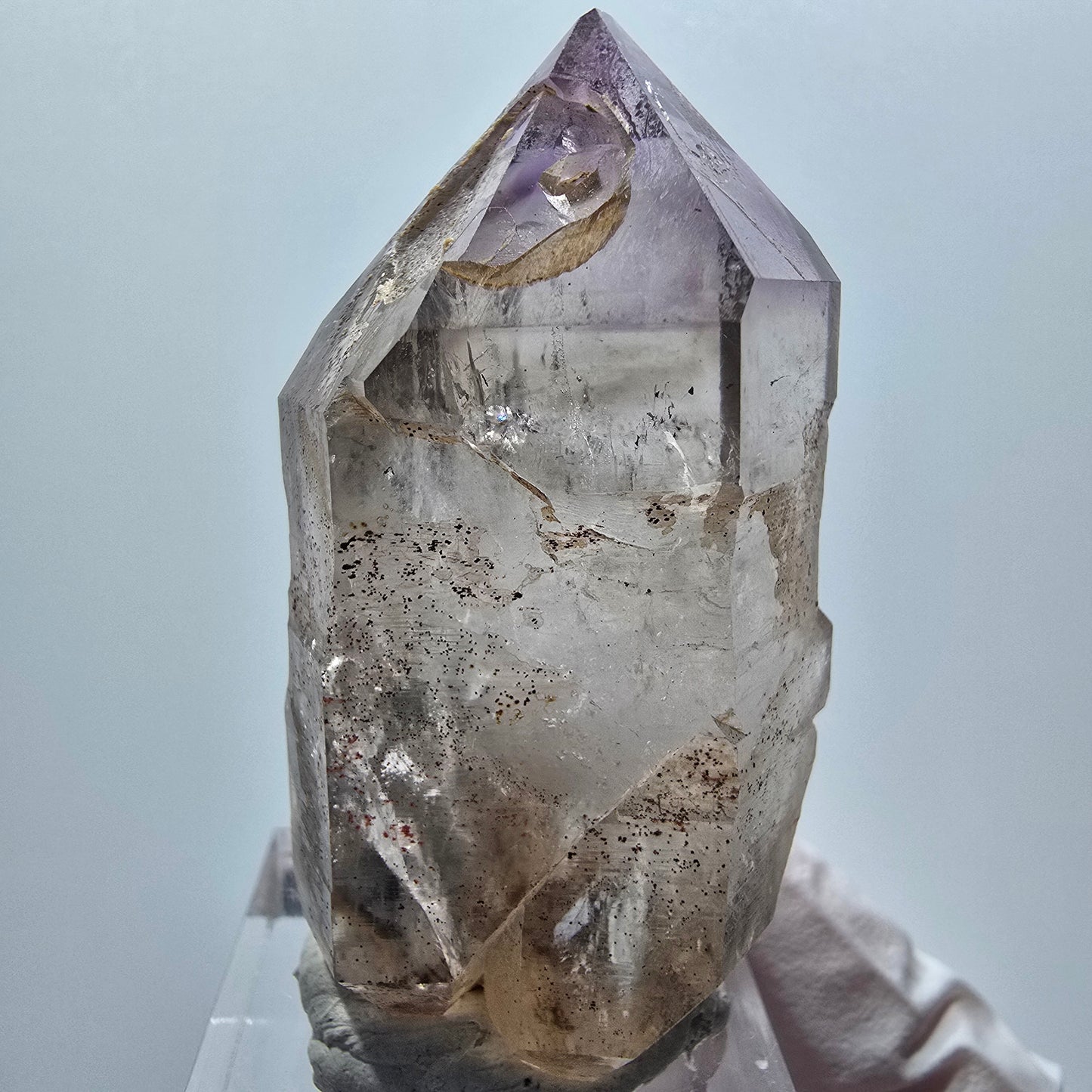 Seltene Skelett Phantom Amethyst DT Spitze Goboboseb, Namibia 52*26*20mm
