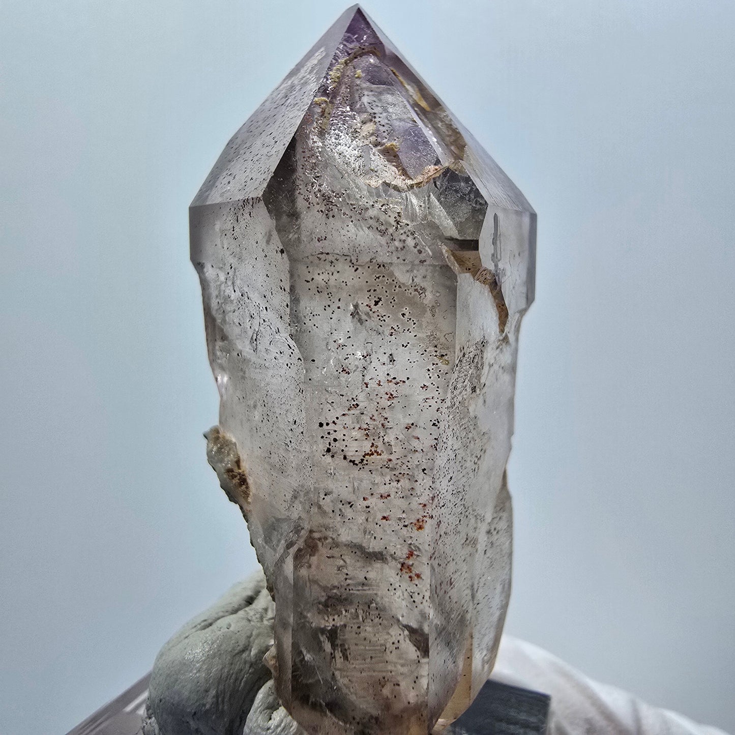 Seltene Skelett Phantom Amethyst DT Spitze Goboboseb, Namibia 52*26*20mm