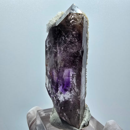 Enhydro Skelett Phantom Amethyst, Calcit, 1x Blase Goboboseb, Namibia 60*32*25mm