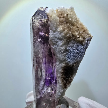 Enhydro Skelett Phantom Amethyst, Calcit, 1x Blase Goboboseb, Namibia 60*32*25mm