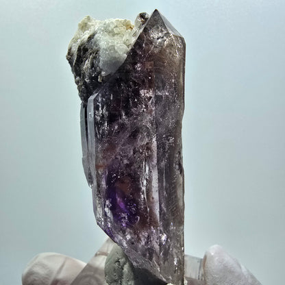 Enhydro Skelett Phantom Amethyst, Calcit, 1x Blase Goboboseb, Namibia 60*32*25mm