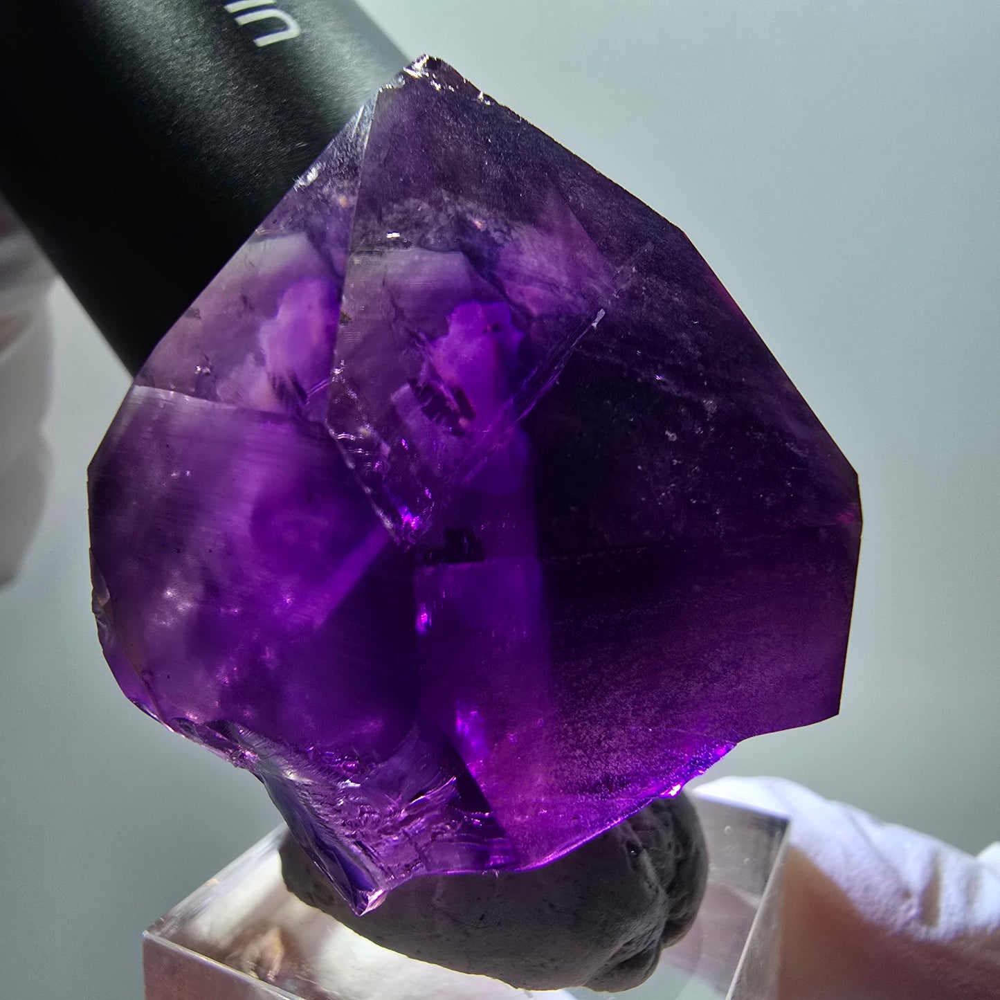 Seltene Skelett Phantom Amethyst Spitze Goboboseb, Namibia 46*36*29mm