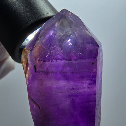 Seltene Skelett Phantom Amethyst Spitze Goboboseb, Namibia 61*36*26mm