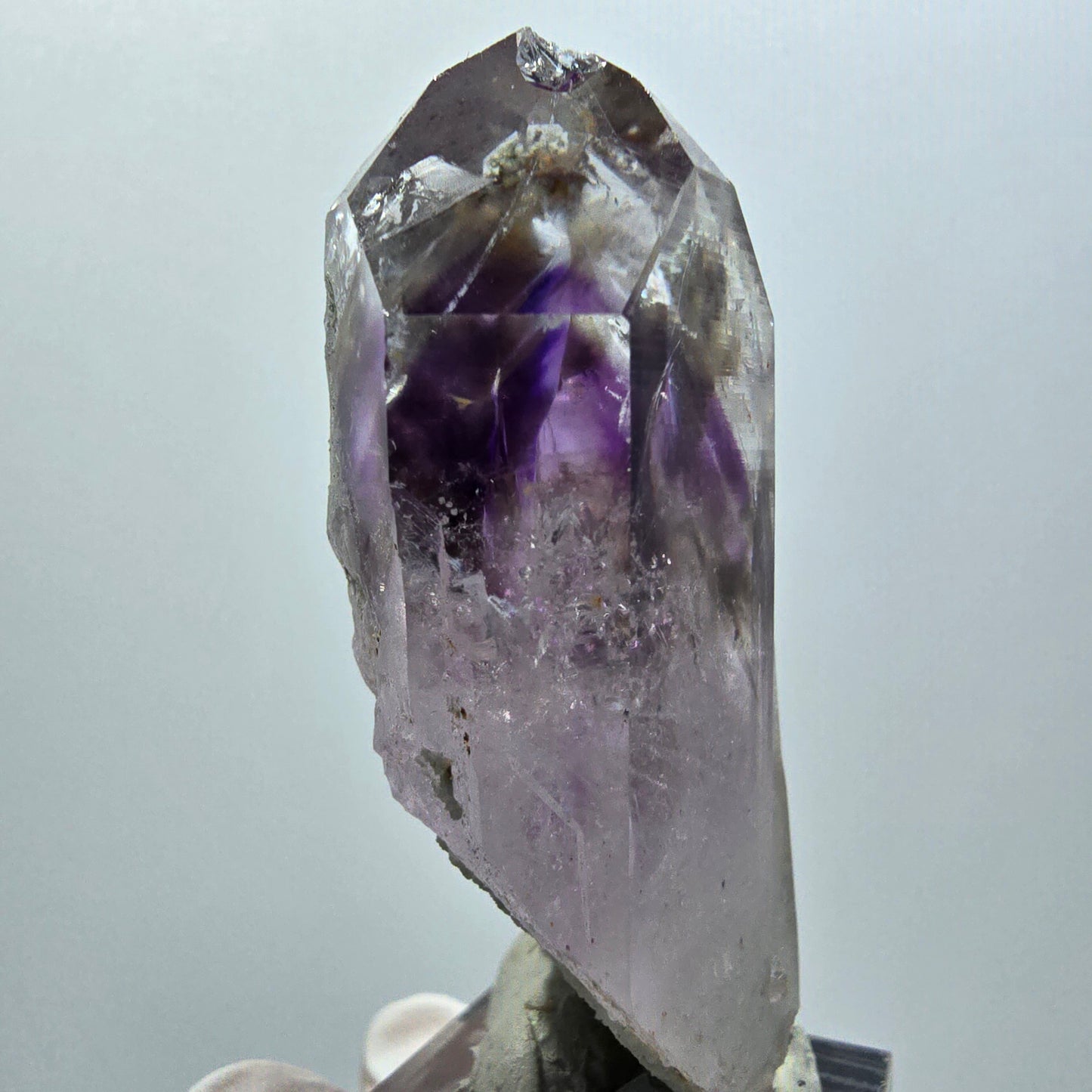 Lemurian Phantom Amethyst, Prehnit Streep Mine, Goboboseb, Namibia 62*37*23mm