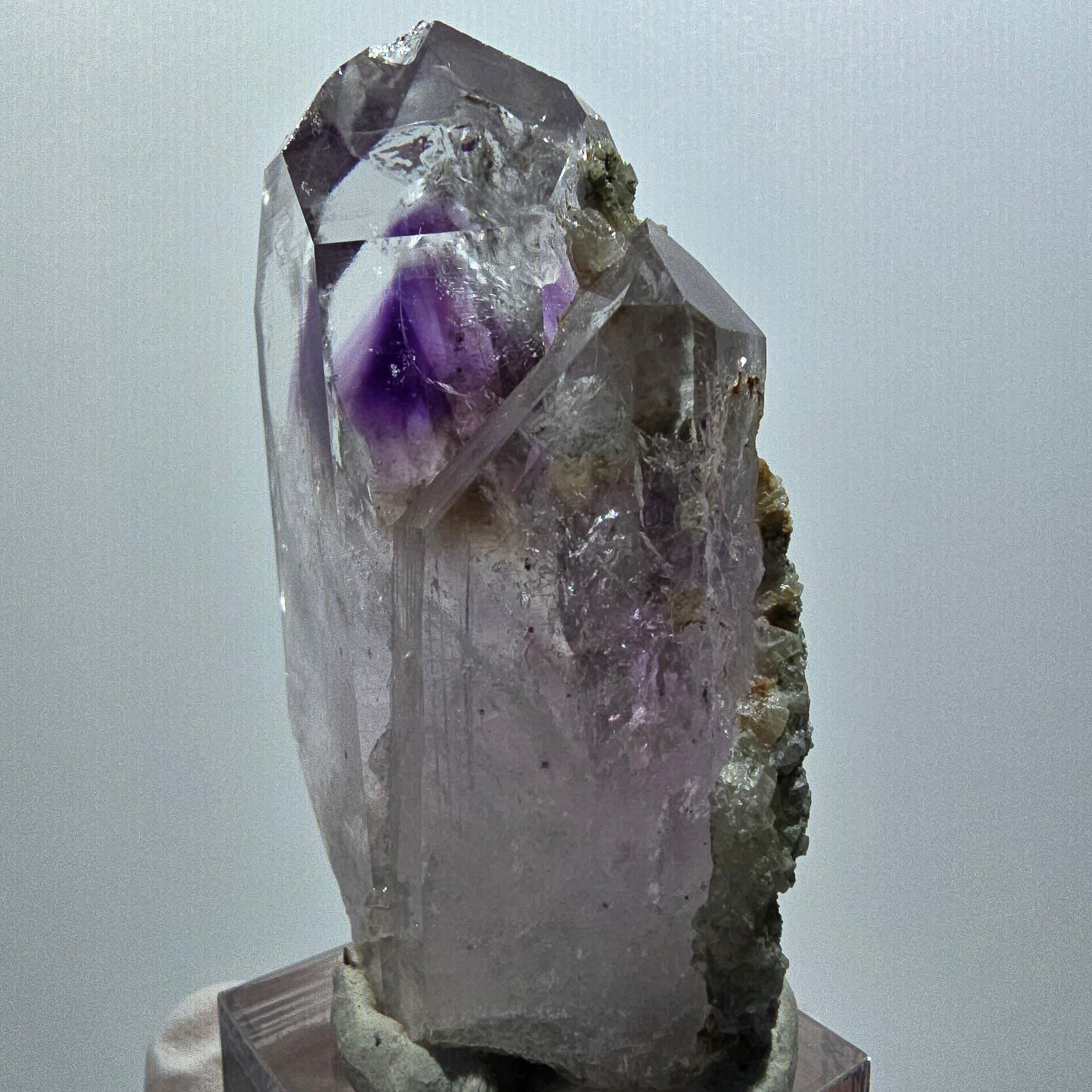 Lemurian Phantom Amethyst, Prehnit Streep Mine, Goboboseb, Namibia 62*37*23mm