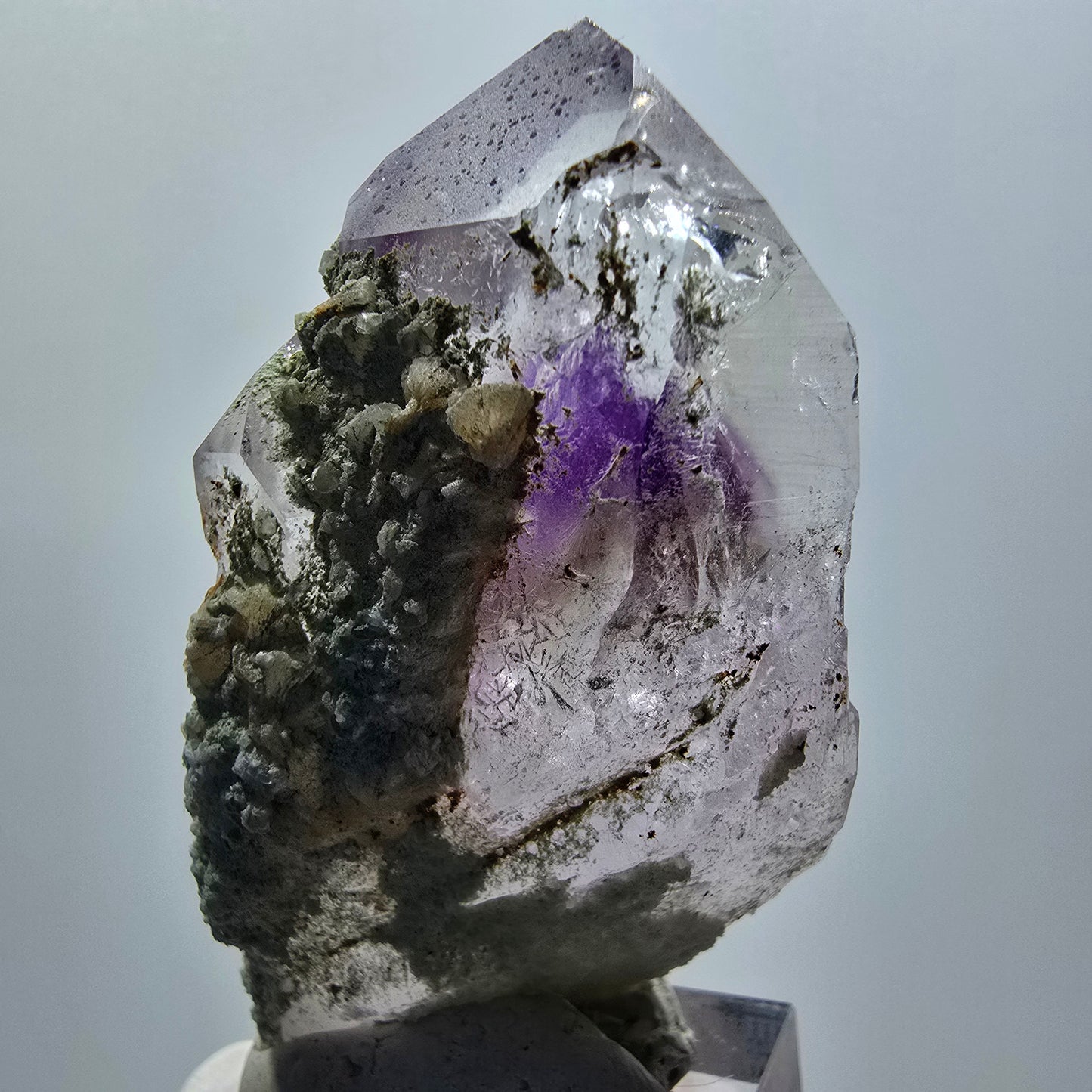 Lemurian Phantom Amethyst, Prehnit Streep Mine, Goboboseb, Namibia 62*37*23mm