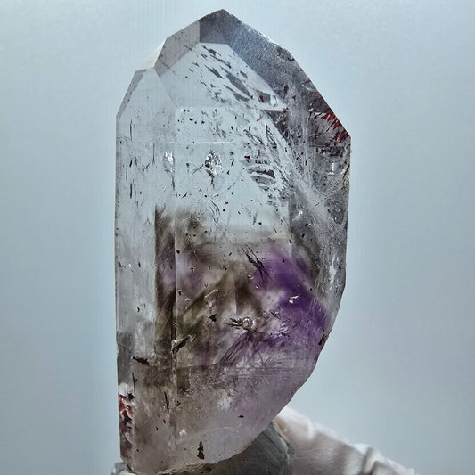 Enhydro Harlekin Phantom Amethyst Zepter Streep Mine, Goboboseb, Namibia 63*29*18mm