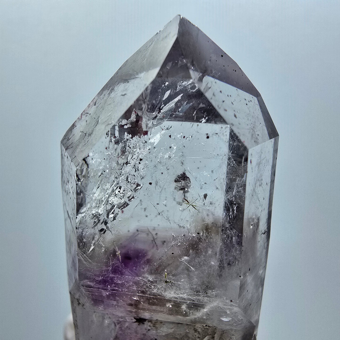 Enhydro Harlekin Phantom Amethyst Zepter Streep Mine, Goboboseb, Namibia 63*29*18mm