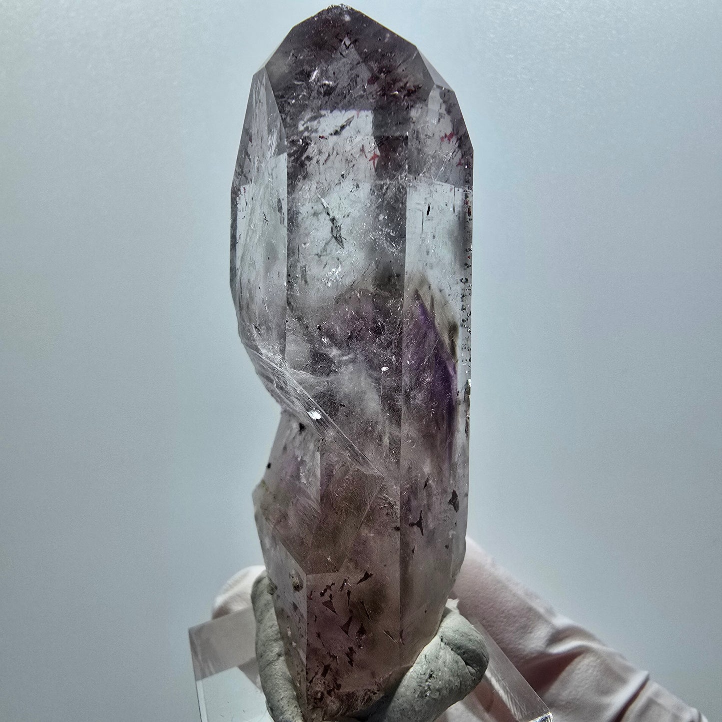 Enhydro Harlekin Phantom Amethyst Zepter Streep Mine, Goboboseb, Namibia 63*29*18mm