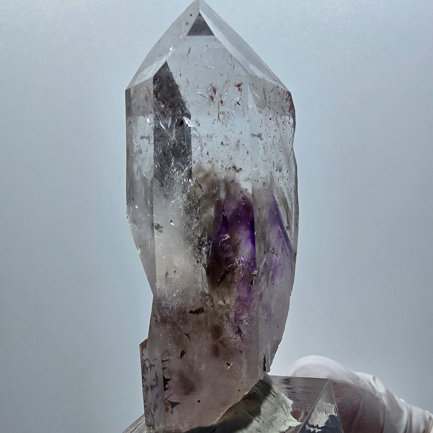 Enhydro Harlekin Phantom Amethyst Zepter Streep Mine, Goboboseb, Namibia 63*29*18mm