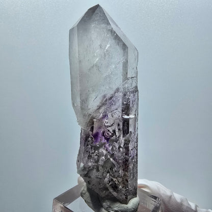 Enhydro Harlekin Phantom Amethyst, Prehnit, 3x Blase Streep Mine Gobo. Namibia 71*22*17mm