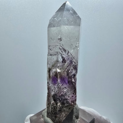 Enhydro Harlekin Phantom Amethyst, Prehnit, 3x Blase Streep Mine Gobo. Namibia 71*22*17mm