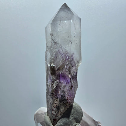 Enhydro Harlekin Phantom Amethyst, Prehnit, 3x Blase Streep Mine Gobo. Namibia 71*22*17mm