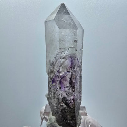 Enhydro Harlekin Phantom Amethyst, Prehnit, 3x Blase Streep Mine Gobo. Namibia 71*22*17mm