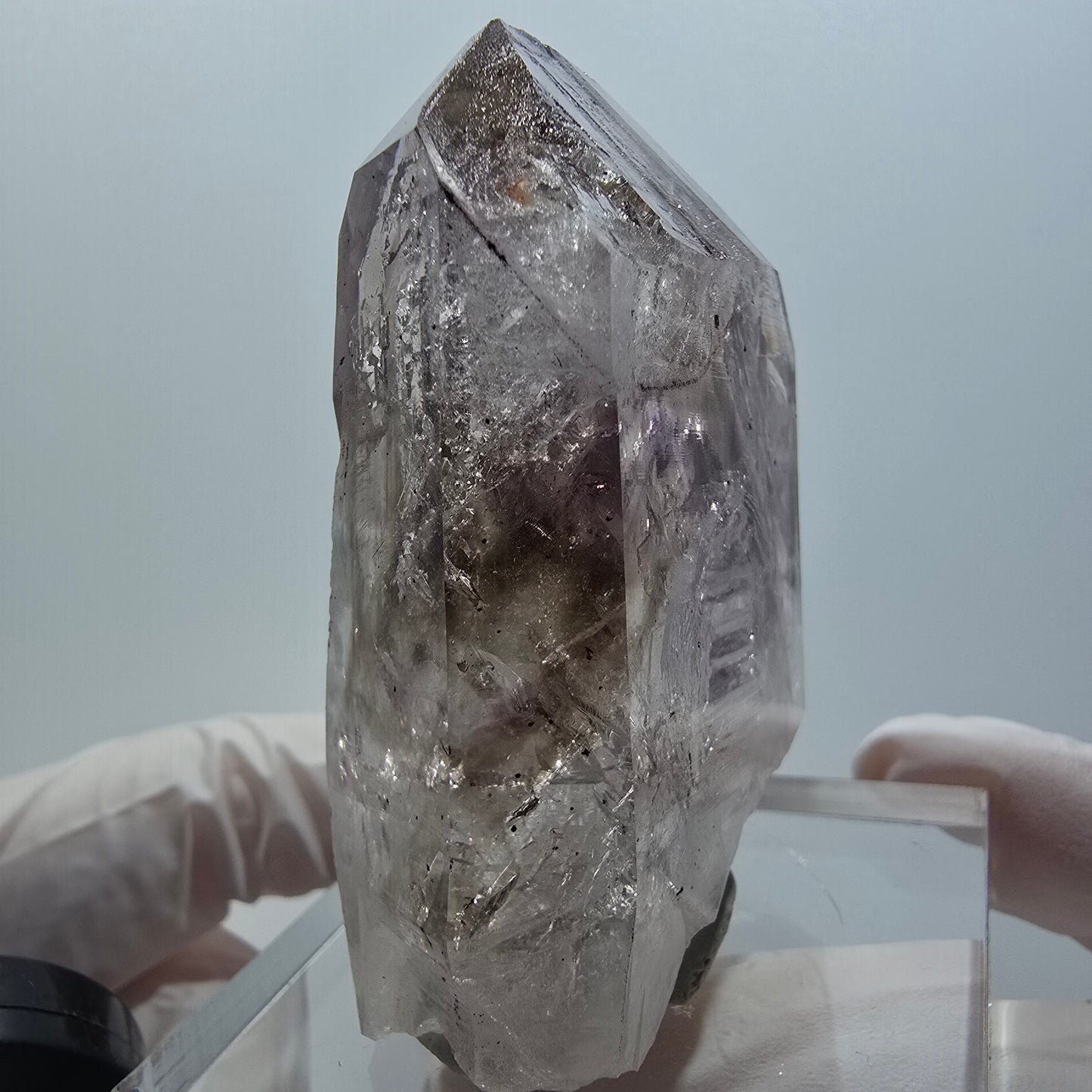 Enhydro Phantom Amethyst Skelett Zepter, 3x Blase Streep Mine, Gobo., Namibia 62*48*24mm