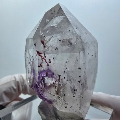 Große Harlekin Phantom Amethyst Spitze Streep Mine Goboboseb Namibia 59*44*40mm