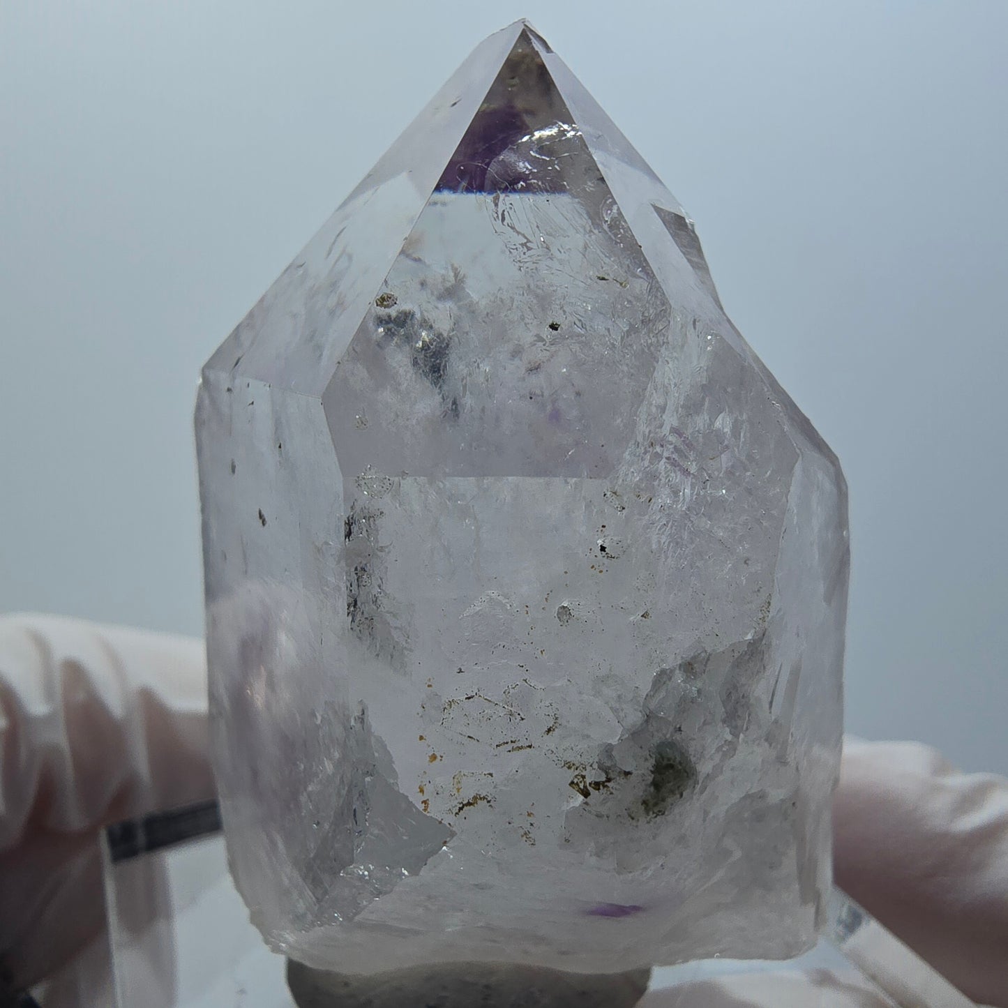 Große Harlekin Phantom Amethyst Spitze Streep Mine Goboboseb Namibia 59*44*40mm