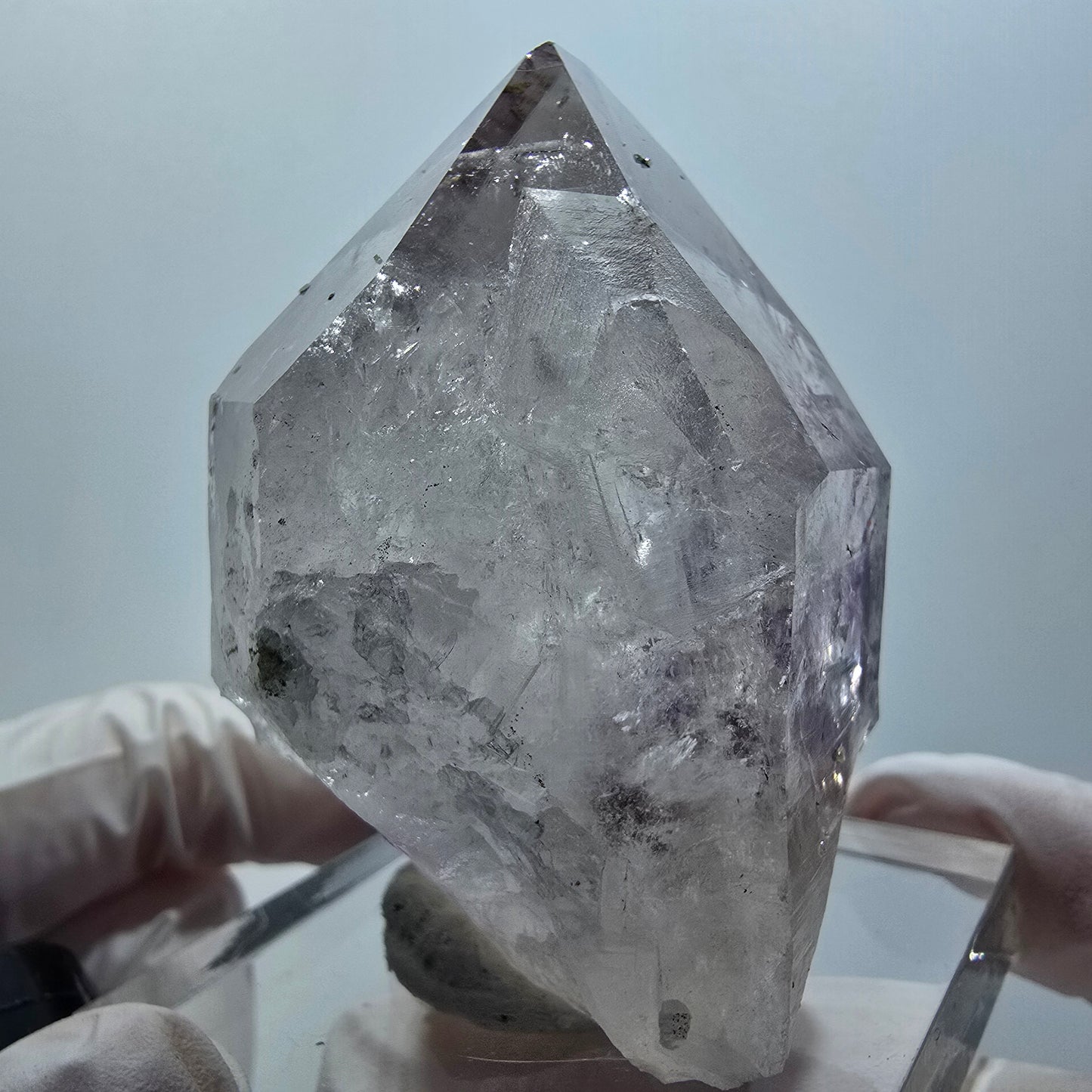 Große Harlekin Phantom Amethyst Spitze Streep Mine Goboboseb Namibia 59*44*40mm