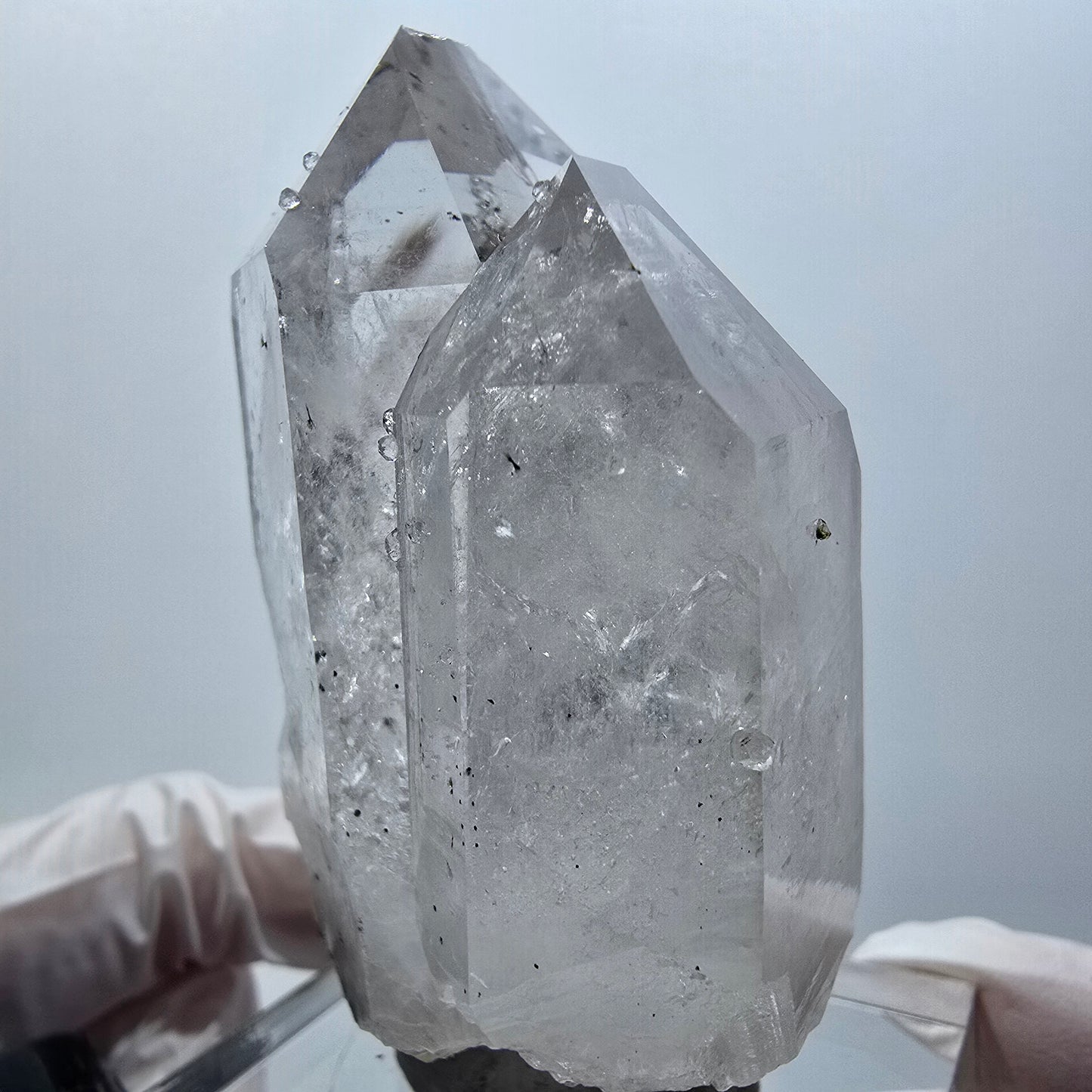 Enhydro Phantom Rauchquarz, Analcim, große Blase Streep Mine Gobo. Namibia 70*41*30mm