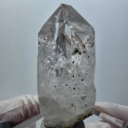 Enhydro Phantom Rauchquarz, Analcim, große Blase Streep Mine Gobo. Namibia 70*41*30mm