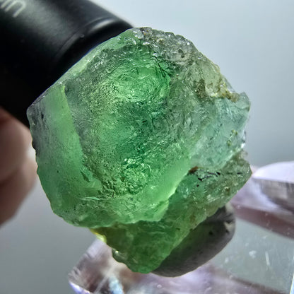 Phantom Fluorit Würfel, zonal, hexagonal Stufe Erongo, Namibia 29*25*23mm