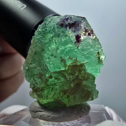 Phantom Fluorit Würfel, zonal, hexagonal Stufe Erongo, Namibia 29*25*23mm
